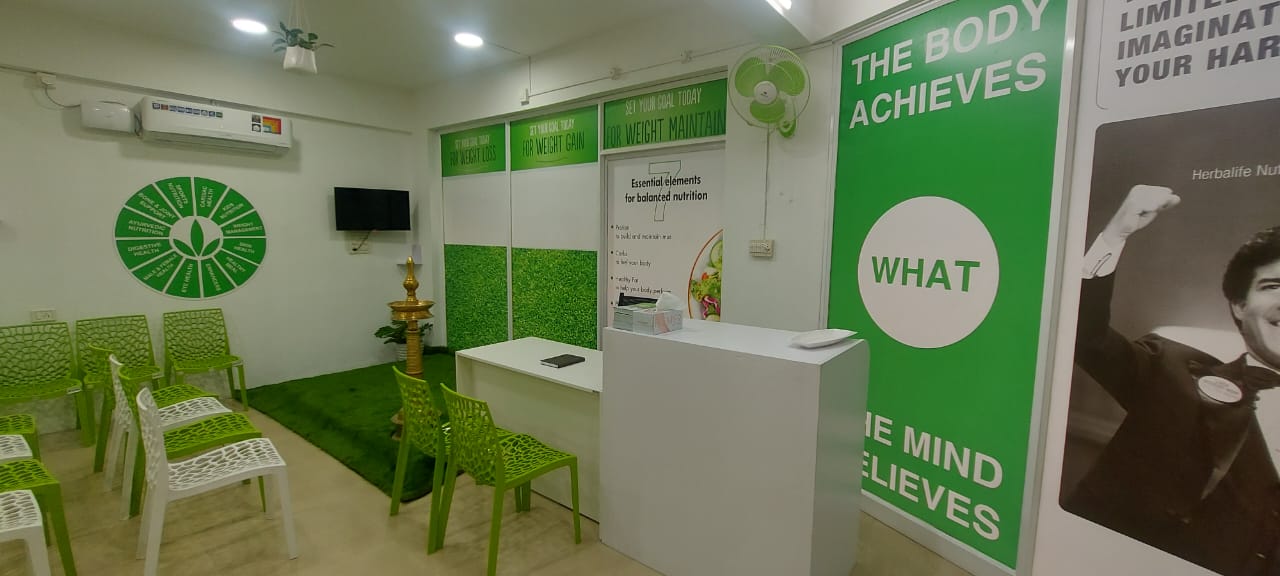 Bright interior and reception